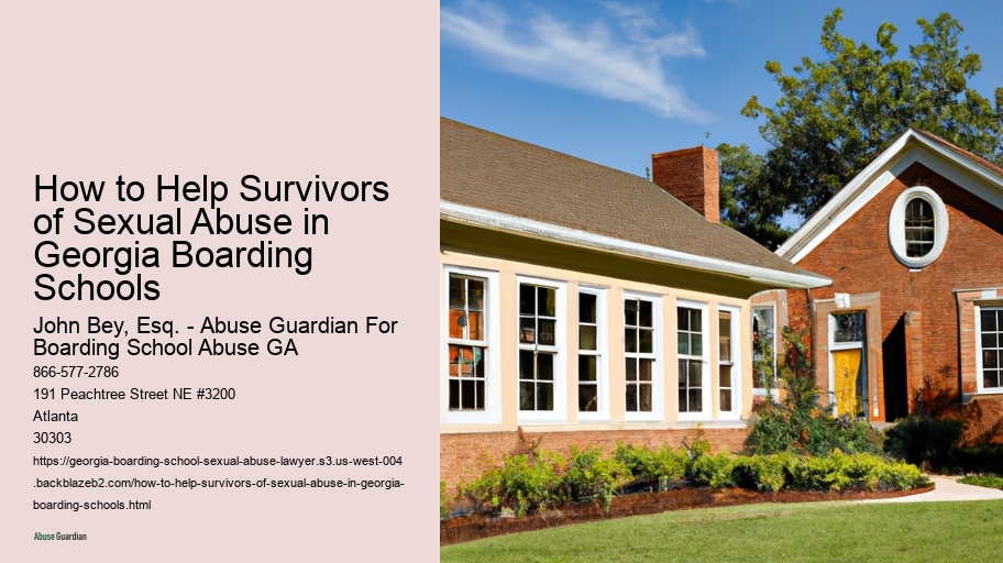 How to Help Survivors of Sexual Abuse in Georgia Boarding Schools 