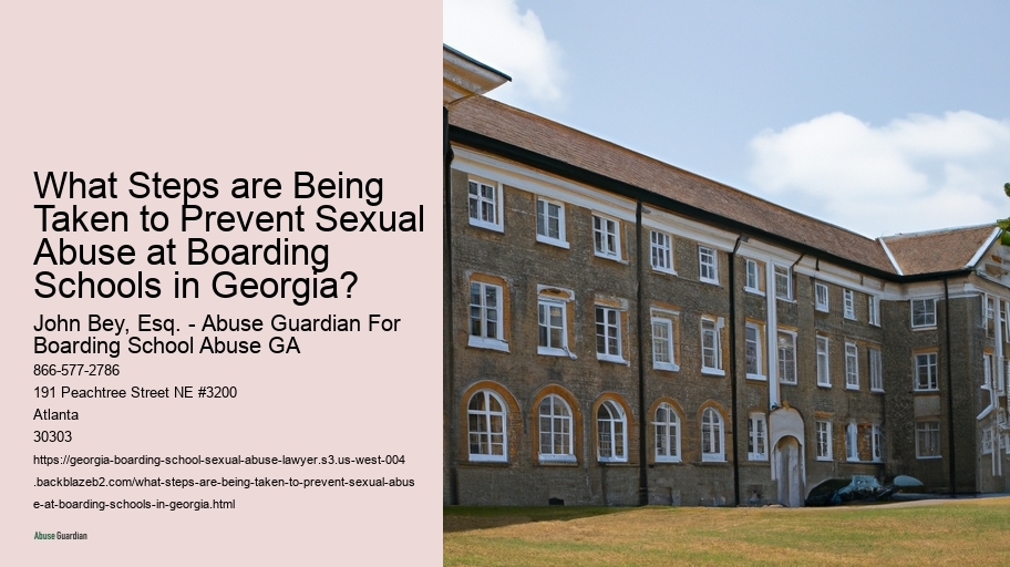 What Steps are Being Taken to Prevent Sexual Abuse at Boarding Schools in Georgia?